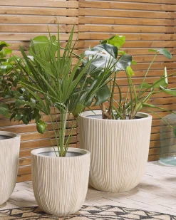 Vaso per piante CHIOS 44 cm Beige