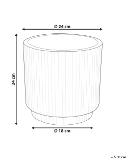Vaso per piante DARIA 24 cm Bianco sporco