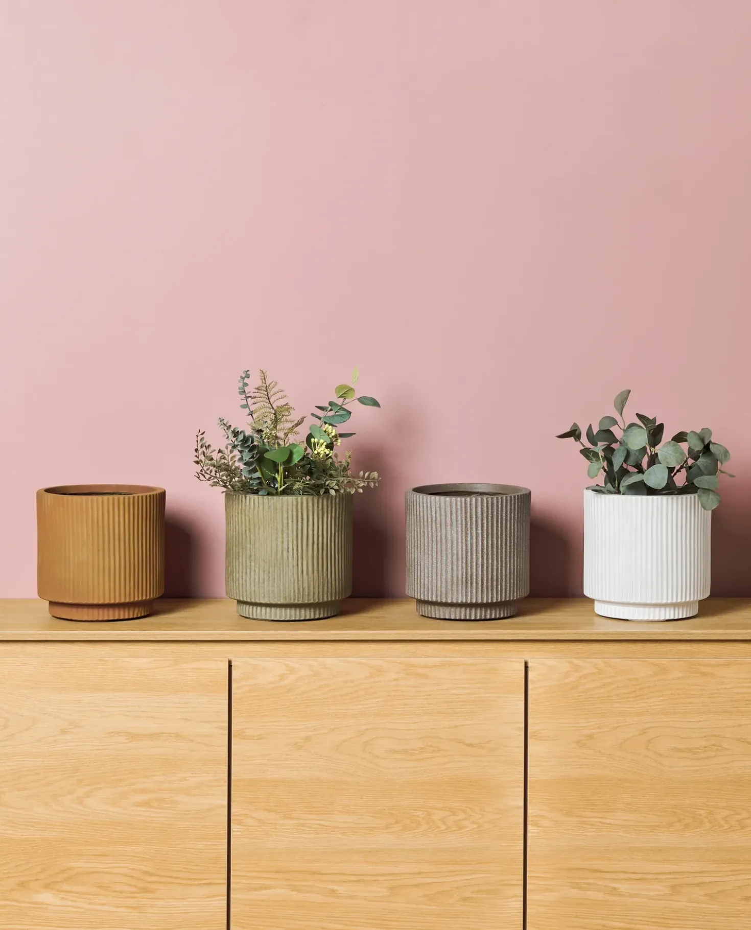 Vaso per piante DARIA 24 cm Bianco sporco