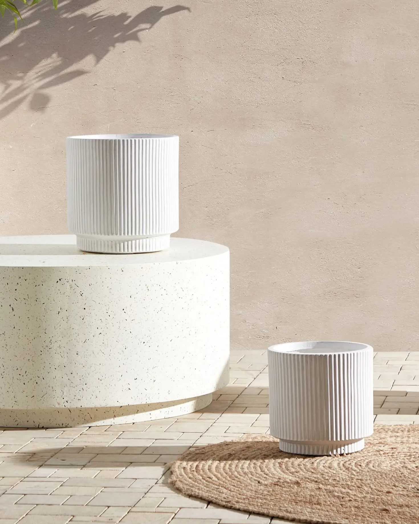 Vaso per piante DARIA 24 cm Bianco sporco