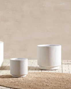 Vaso per piante DARIA 37 cm Bianco sporco