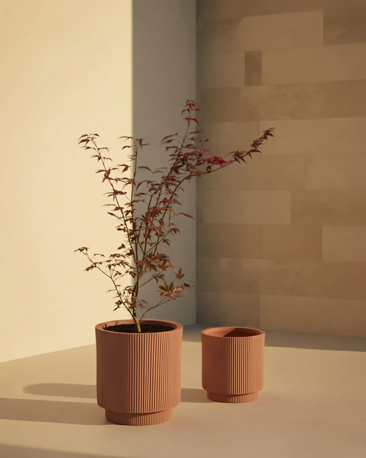 Vaso per piante DARIA 37 cm Marrone