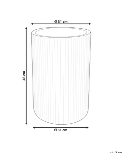 Vaso per piante EANTIO 30 cm Nero