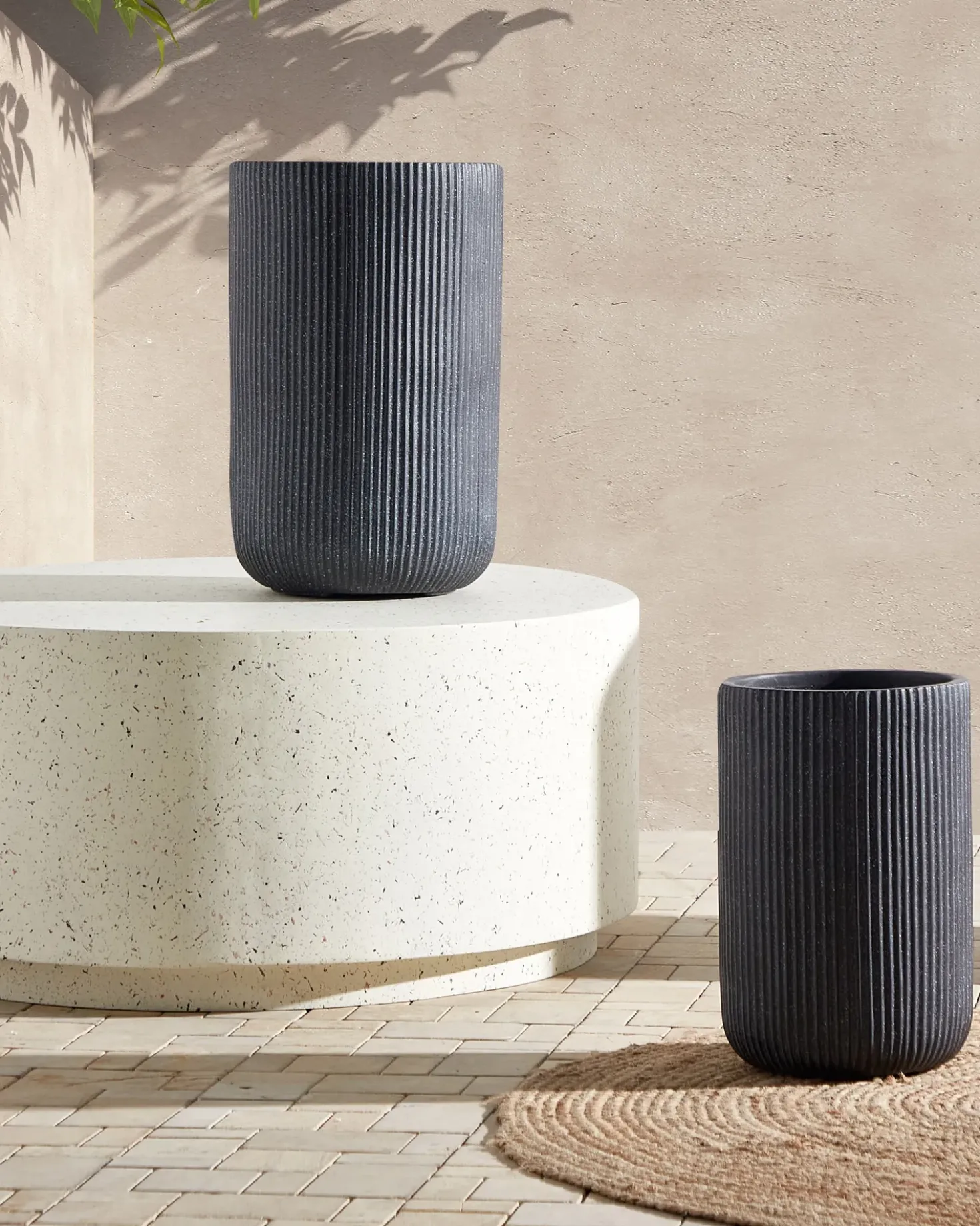 Vaso per piante EANTIO 30 cm Nero