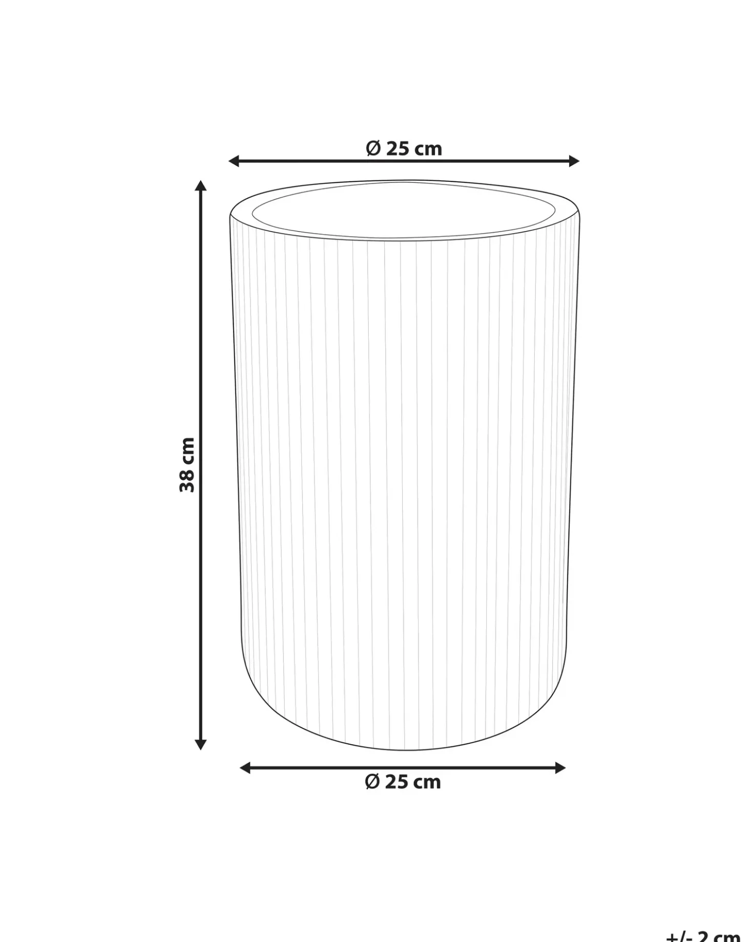 Vaso per piante EANTIO 25 cm Nero