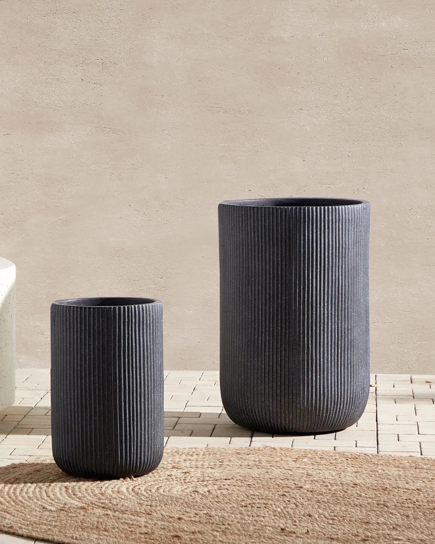 Vaso per piante EANTIO 37 cm Nero