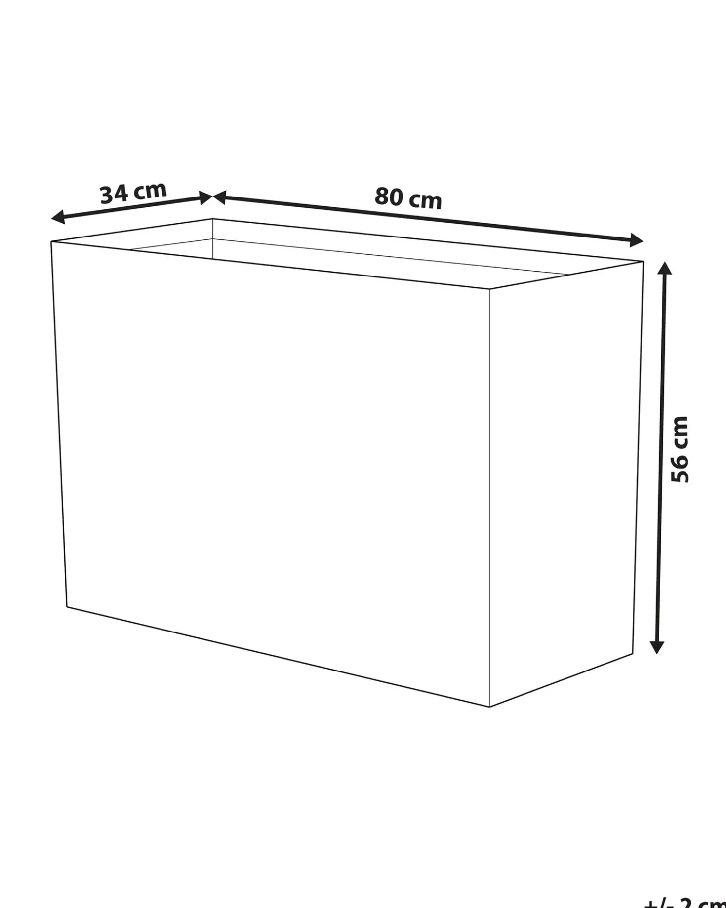 Vaso per piante EDESSA 80 cm Beige chiaro