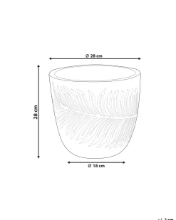 Vaso per piante FTERO 28 cm Grigio