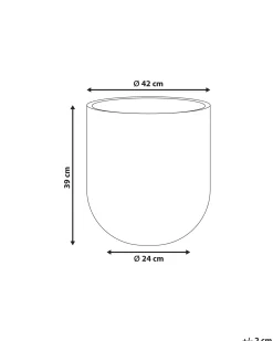 Vaso per piante HANYUE 42 cm Grigio