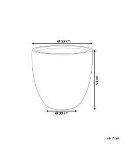 Vaso per piante KANNIA 55 cm Grigio grafite