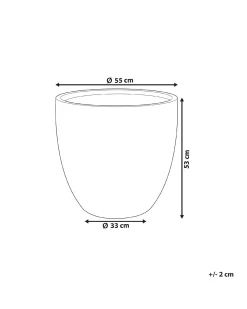 Vaso per piante KANNIA 55 cm Grigio chiaro
