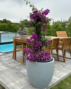 Vaso per piante KANNIA 55 cm Grigio chiaro