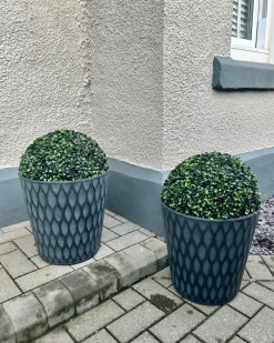Vaso per piante LAVRIO 36 cm Grigio scuro