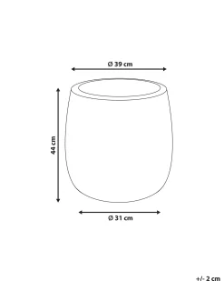 Vaso per piante LIVADIA 39 cm Verde oliva