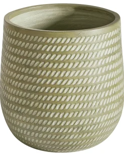 Vaso per piante LIVADIA 39 cm Verde oliva