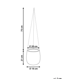 Vaso per piante LIVADIA 20 cm Bianco sporco