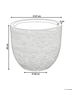 Vaso per piante LIXOURI 47 cm Beige