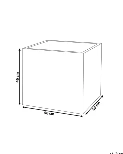 Vaso per piante PAROS 50 cm Bianco