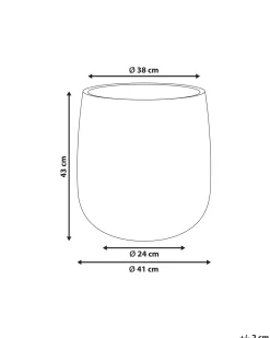 Vaso per piante QIYUN 41 cm Nero