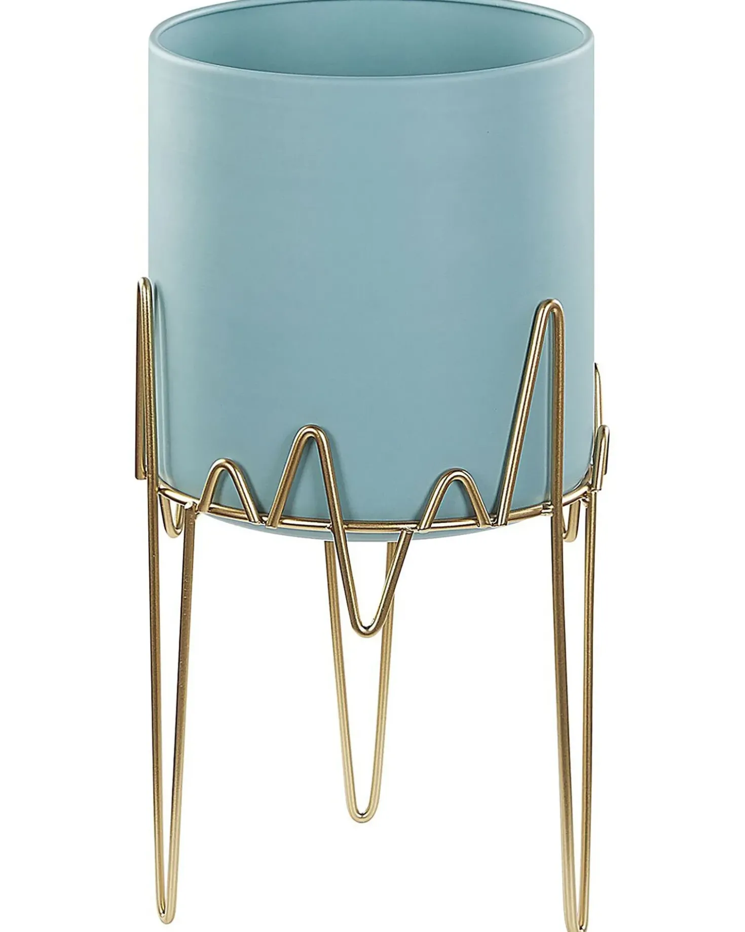 Vaso per piante rialzato KALANDRA Metallo 19 cm Azzurro