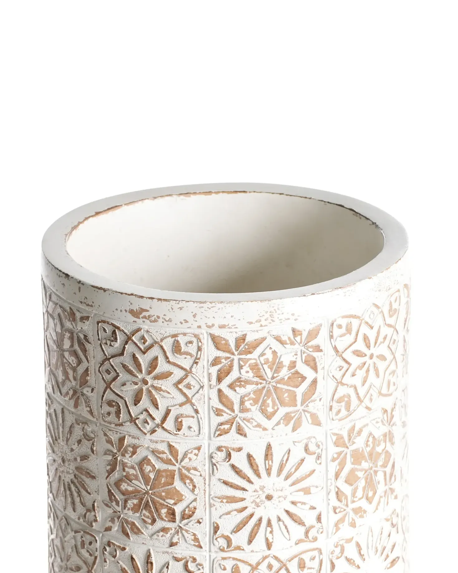 Vaso per piante rialzato KARISTOS 36 cm Bianco sporco