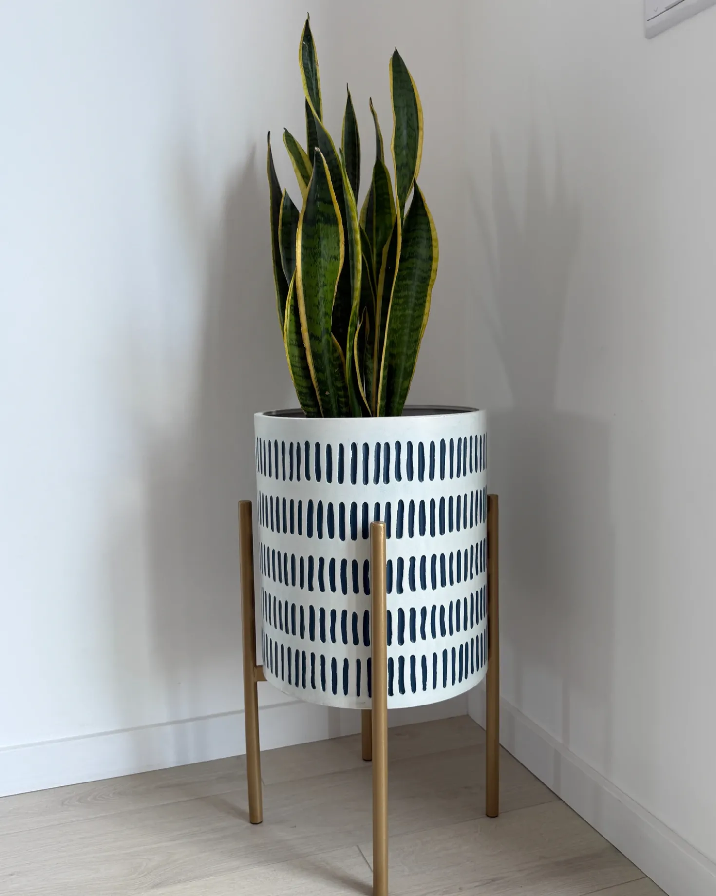 Vaso per piante rialzato NEMOROSA Metallo 31 cm Bianco