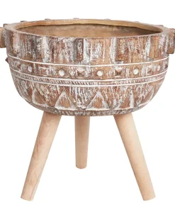 Vaso per piante rialzato ASPLENIUM 37 cm Marrone chiaro