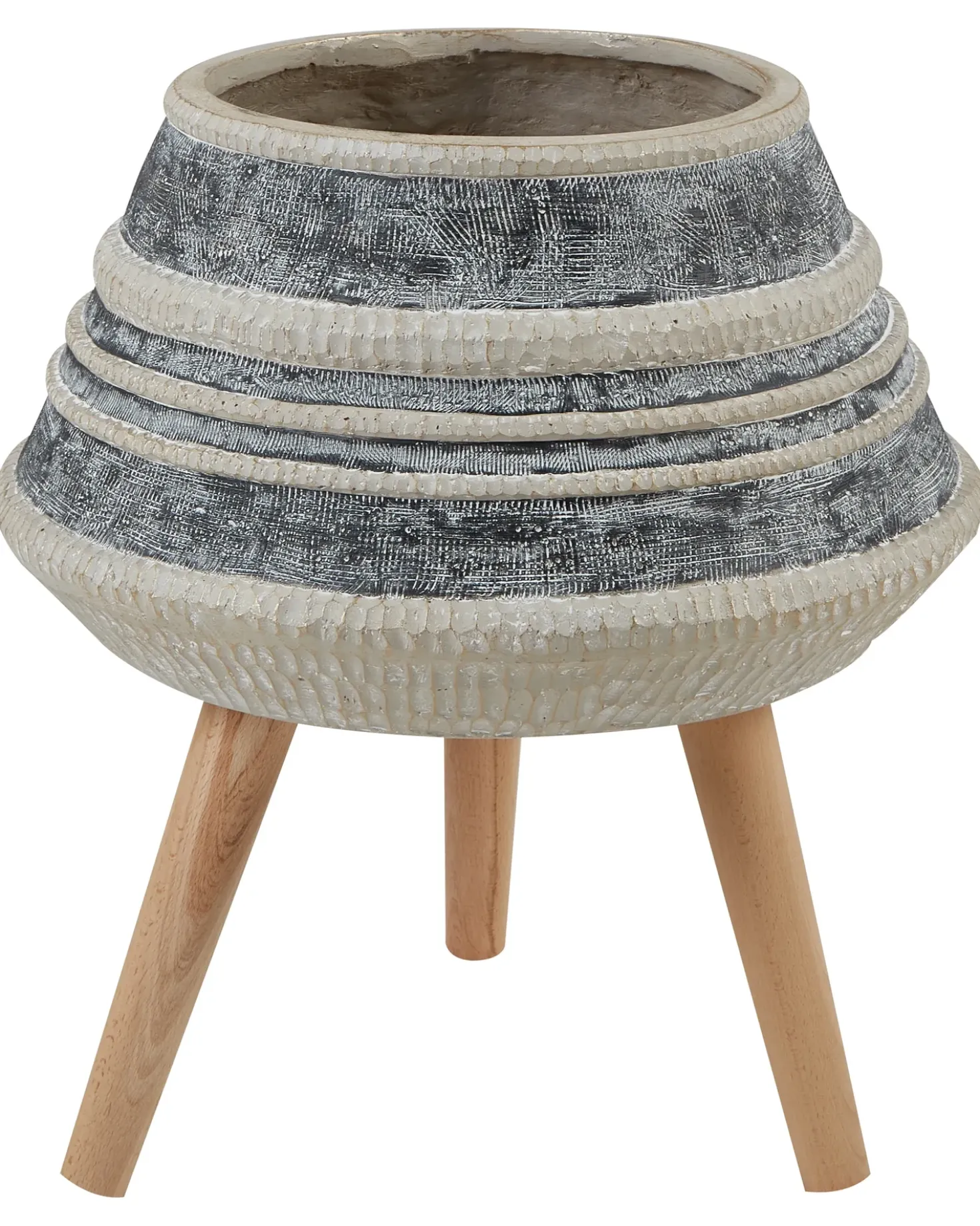 Vaso per piante rialzato ATHAEA 37 cm Beige