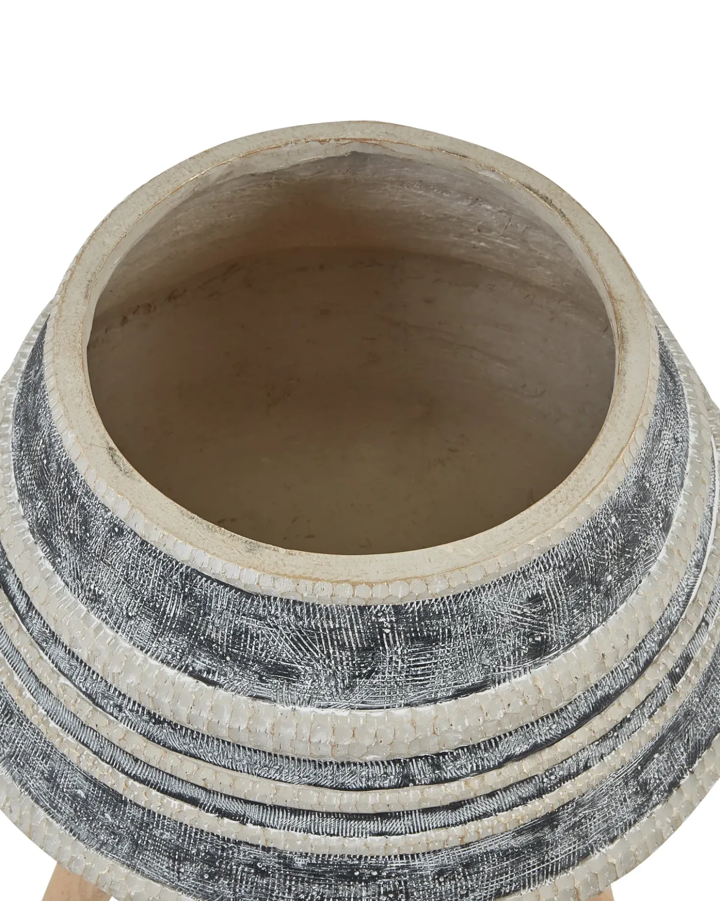 Vaso per piante rialzato ATHAEA 37 cm Beige
