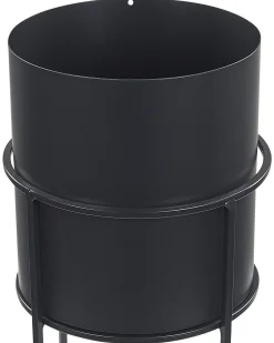 Vaso per piante rialzato MILEA Metallo 16 cm Nero
