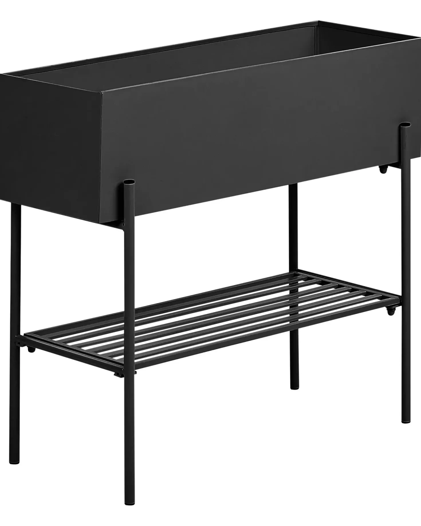 Vaso per piante rialzato VINCA Metallo 70 cm Nero