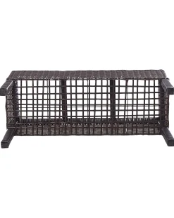 Vaso per piante rialzato CARAGANA Rattan sintetico (PE) 77 cm Marrone scuro