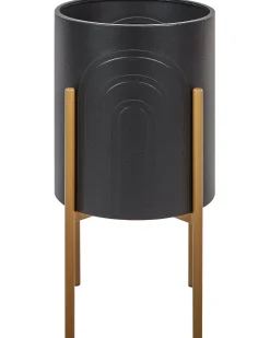 Vaso per piante rialzato SEROTINA Metallo 32 cm Nero