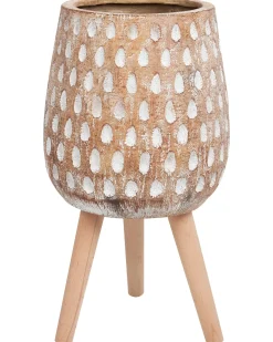 Vaso per piante rialzato ASCLEPIAS 27 cm Marrone chiaro