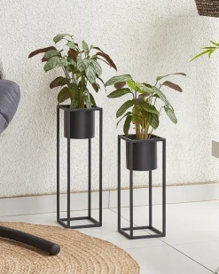 Vaso per piante rialzato IDRA Metallo 15 cm Nero