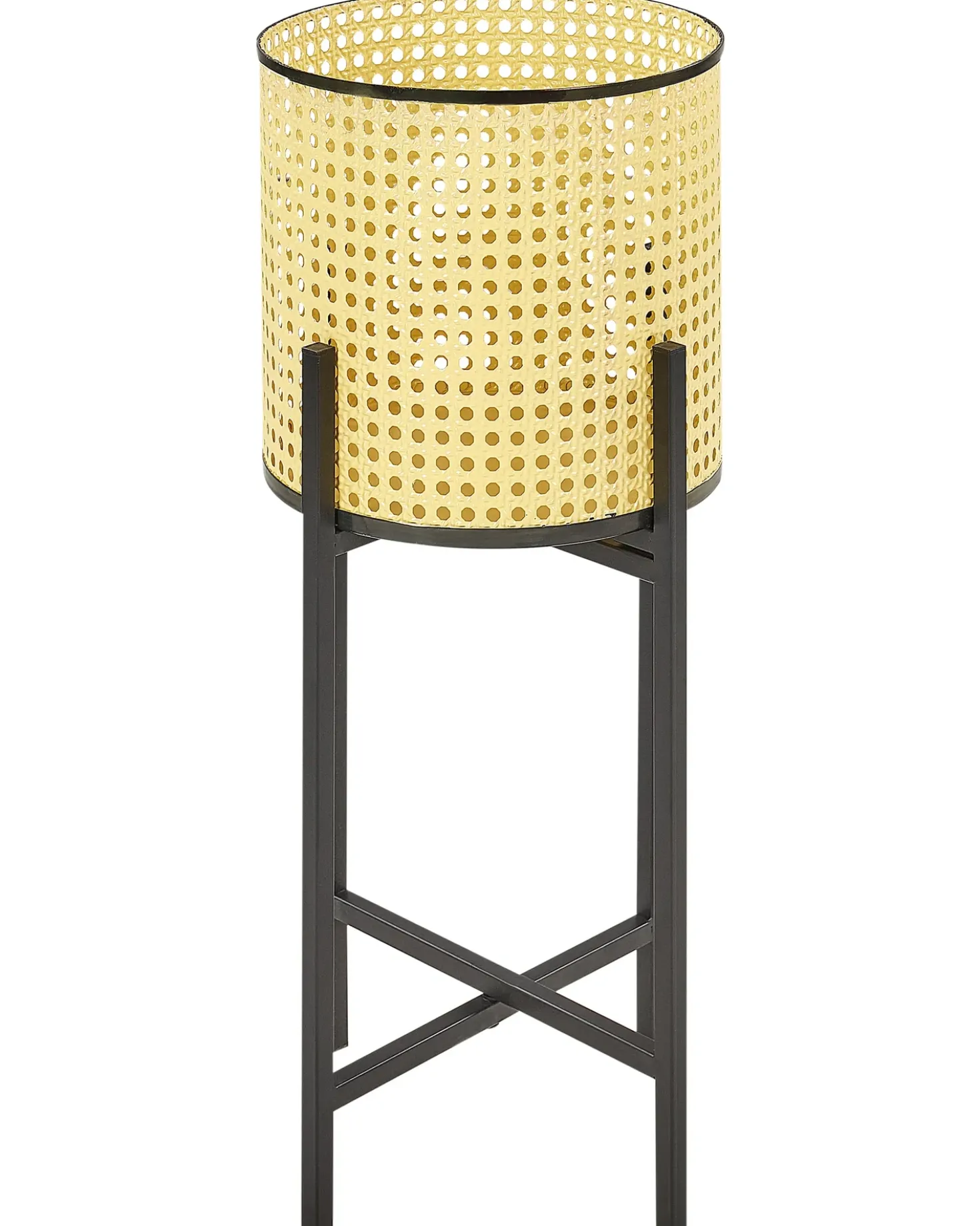 Vaso per piante rialzato FALLOPIA Metallo 25 cm Beige
