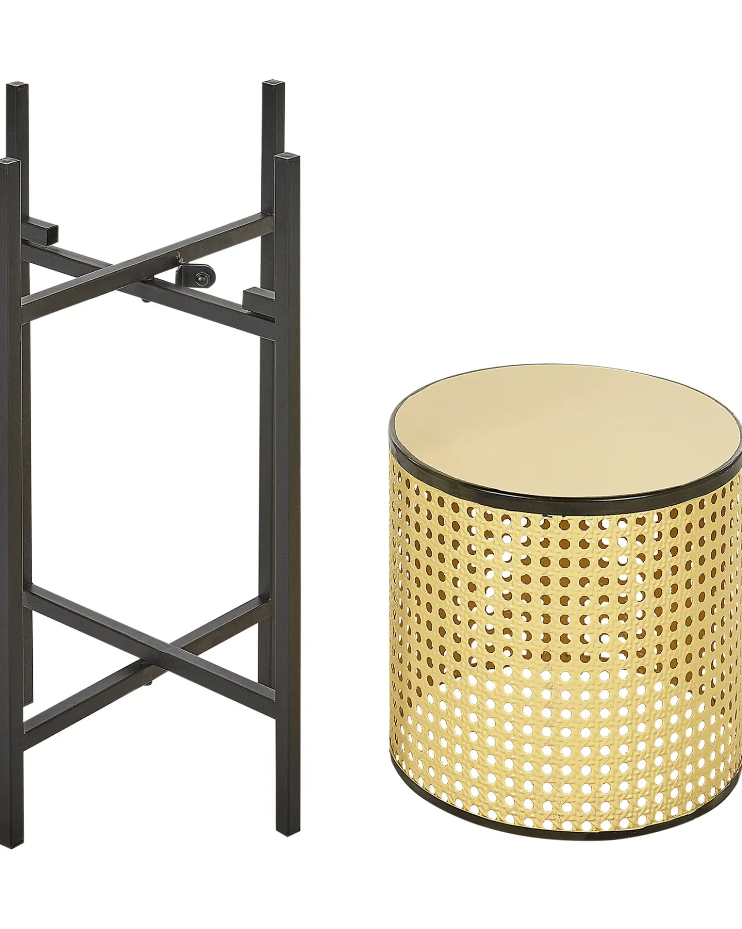 Vaso per piante rialzato FALLOPIA Metallo 25 cm Beige