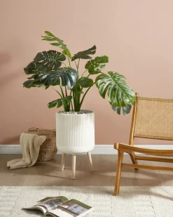 Vaso per piante rialzato MACLURA 35 cm Beige chiaro