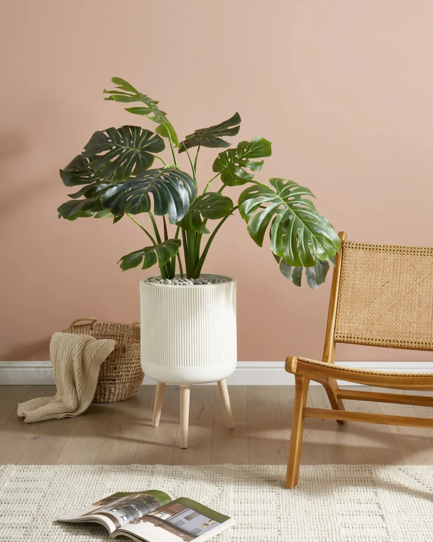 Vaso per piante rialzato MACLURA 35 cm Beige chiaro