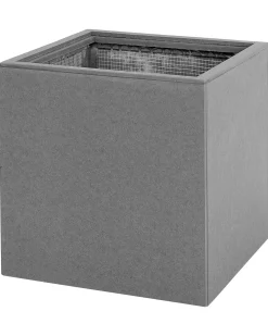 Vaso per piante rialzato DRIMOS 30 cm Grigio chiaro Grigio