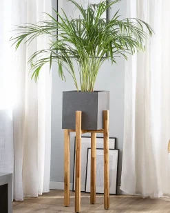 Vaso per piante rialzato DRIMOS 30 cm Grigio chiaro Grigio