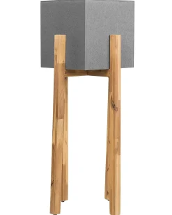 Vaso per piante rialzato DRIMOS 30 cm Grigio chiaro Grigio