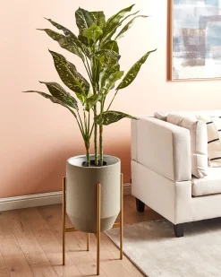 Vaso per piante rialzato HYBRIDUM Metallo 33 cm Grigio