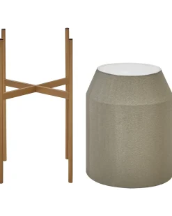 Vaso per piante rialzato HYBRIDUM Metallo 33 cm Grigio