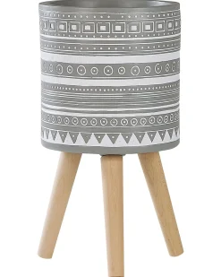 Vaso per piante rialzato NAUSA 30 cm Grigio chiaro