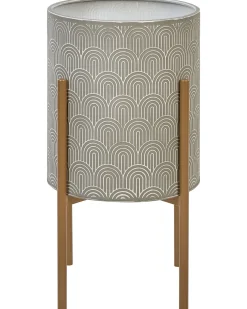 Vaso per piante rialzato AUBRIETA Metallo 31 cm Grigio