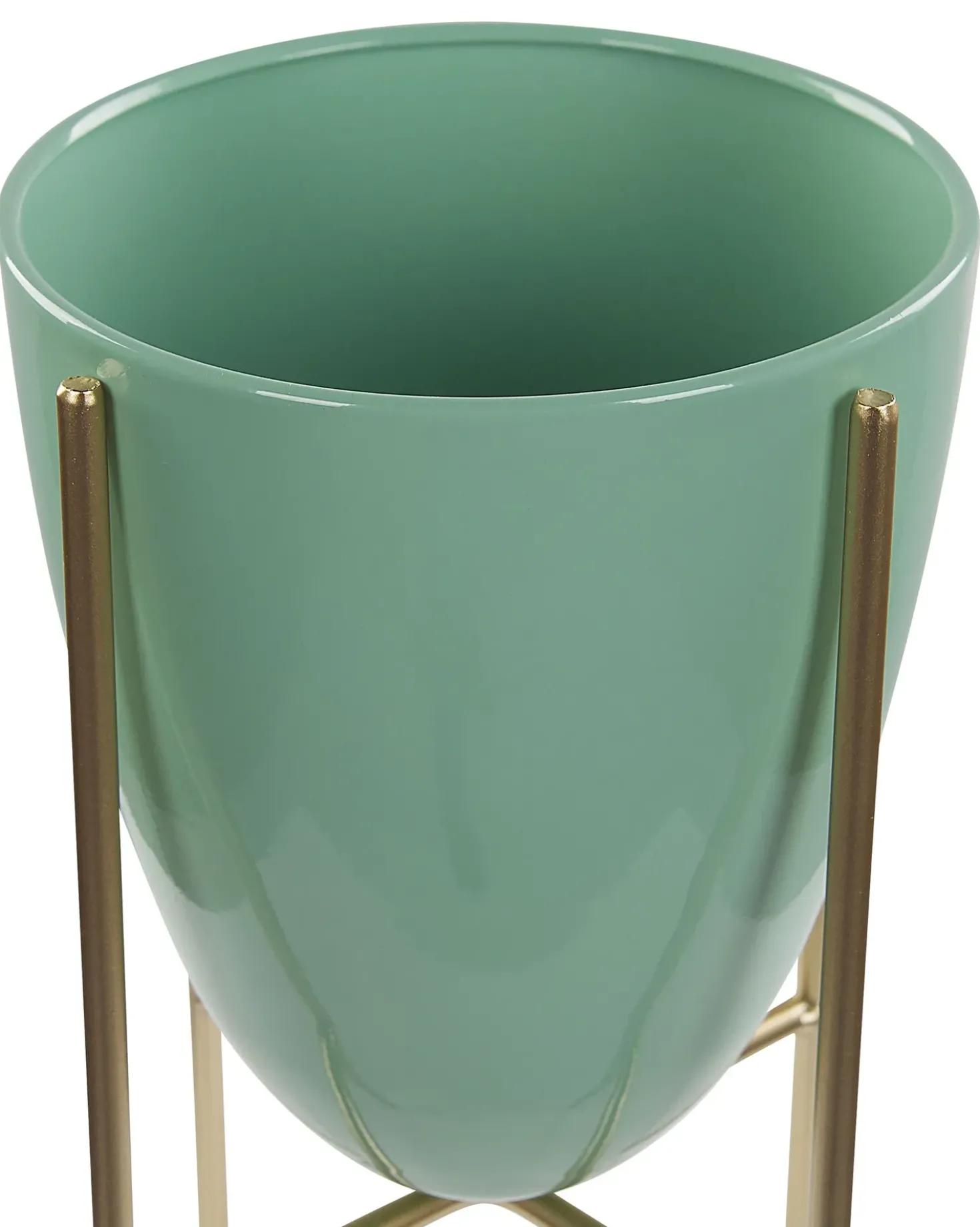 Vaso per piante rialzato LEFKI Metallo 16 cm Verde menta