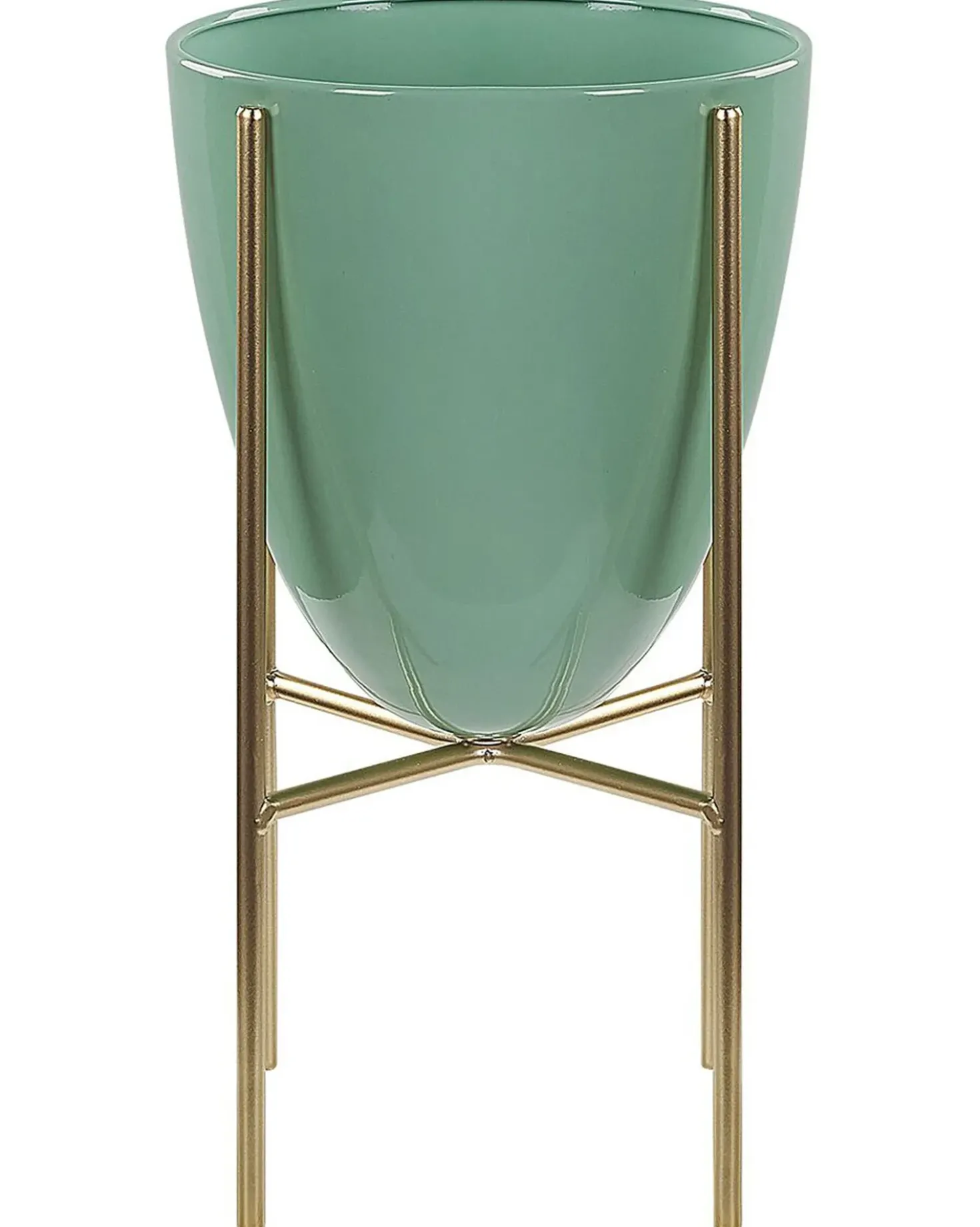Vaso per piante rialzato LEFKI Metallo 16 cm Verde menta