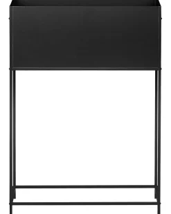 Vaso per piante rialzato TAPIEN Metallo 70 cm Nero