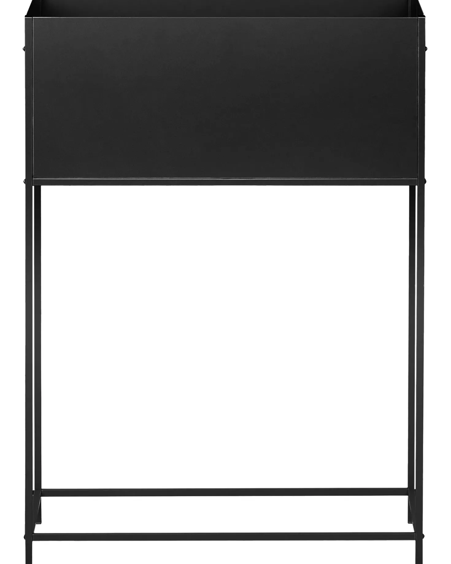 Vaso per piante rialzato TAPIEN Metallo 70 cm Nero